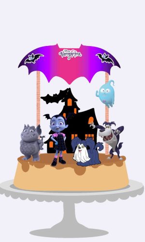 Topo de Bolo Vampirina