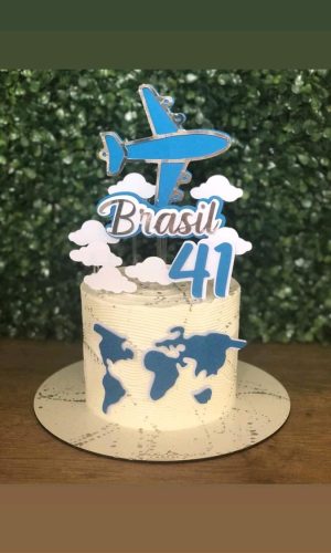 Topo de Bolo viagem