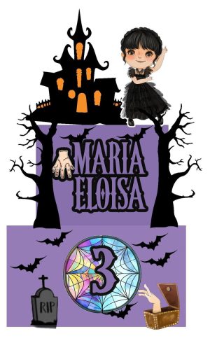 Topo de Bolo Wandinha