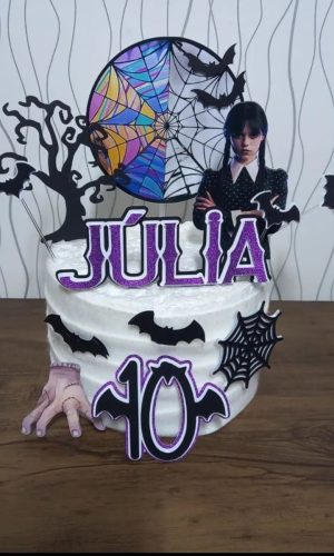 Topo de Bolo Wandinha
