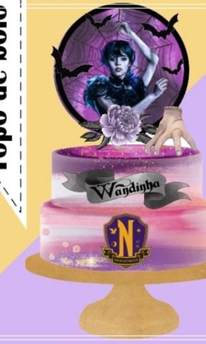 Topo de Bolo Wandinha