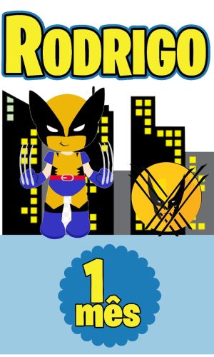 Topo de Bolo Wolverine