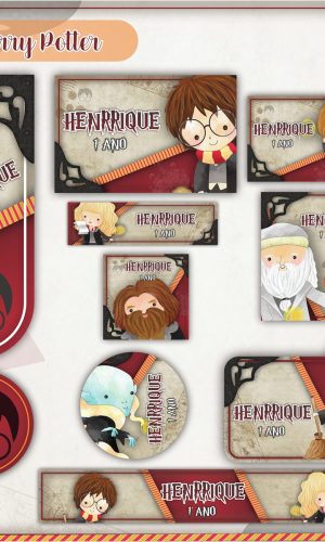 Arquivo de Corte - Etiqueta Escolar (Harry Potter) B