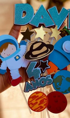 Arquivo de Corte - Topo de Bolo (astronauta) 4