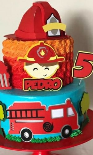 Arquivo de Corte - Topo de Bolo (Bombeiros) 1
