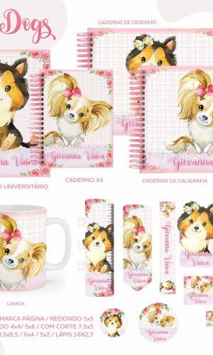 Arquivo Digital - Etiqueta Escolar (cachorrinho) B