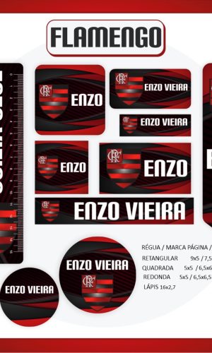 Arquivo Digital - Etiqueta Escolar (flamengo) B