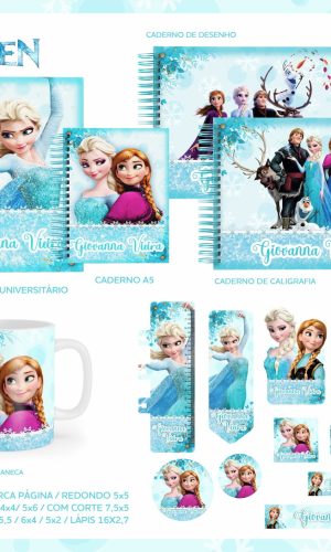 Arquivo Digital - Etiqueta Escolar (Frozen) C