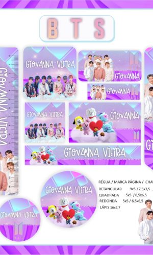 Arquivo Digital - Etiqueta Escolar (bts) a